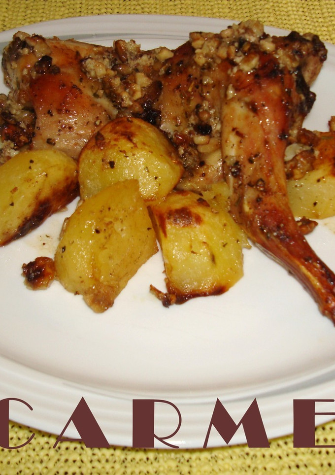 Una foto de Conejo al horno a la catalana