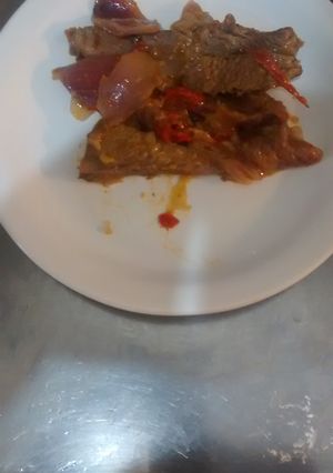 Una foto de Carne braseada al limón