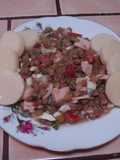 Ensalada de lentejas con jamon