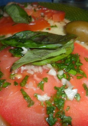 Una foto de Pizza a la napolitana con harina integral