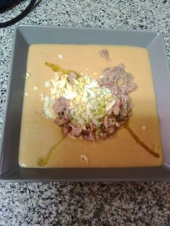 Una foto de Salmorejo cordobés