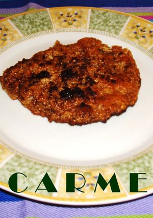 Una foto de Filetes empanados con avellanas