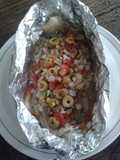 Filete de pescado empapelado