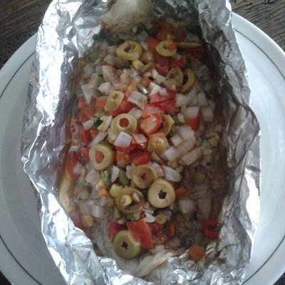 Filete de pescado empapelado Receta de MarceCamberos- Cookpad