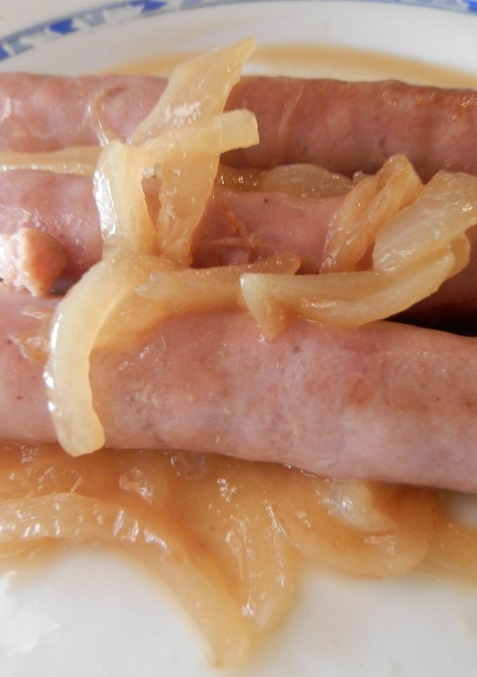 Una foto de Salchichas frescas al vino Albariño