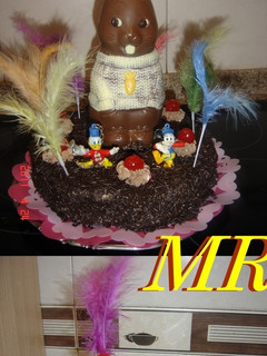 Una foto de Mona de Pascua de chocolate (Sara de chocolate)