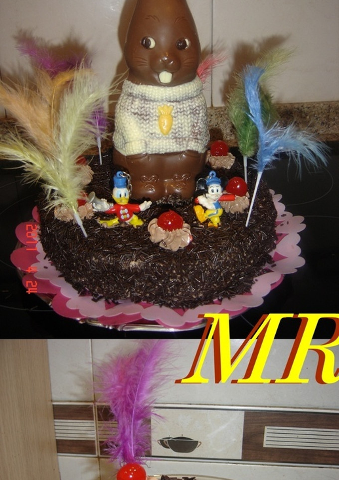 Una foto de Mona de Pascua de chocolate (Sara de chocolate)