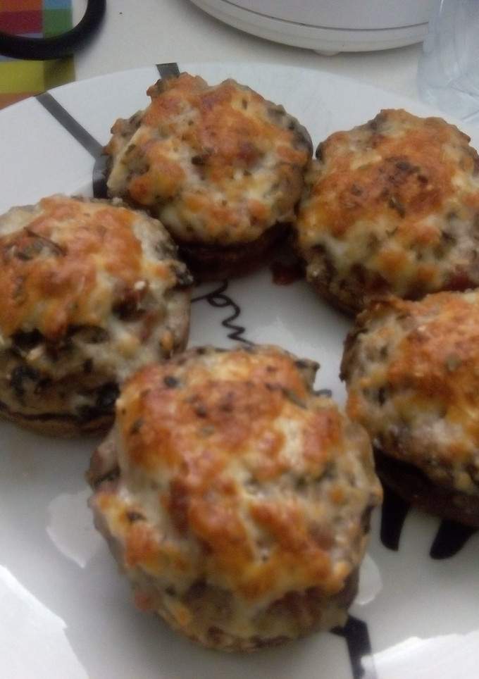 Una foto de Champiñones rellenos