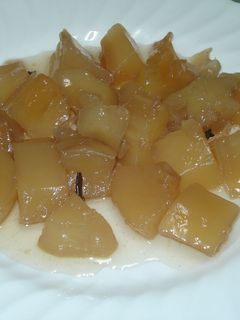 Una foto de Dulce de papaya