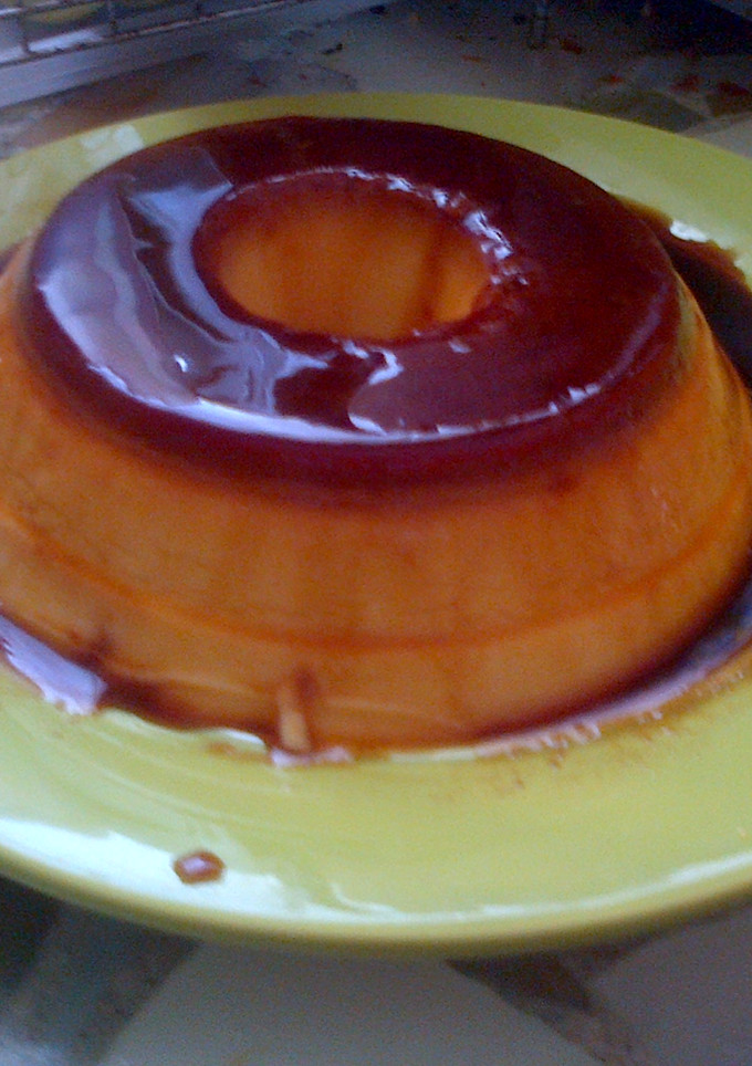 Una foto de Flan de dulce de leche