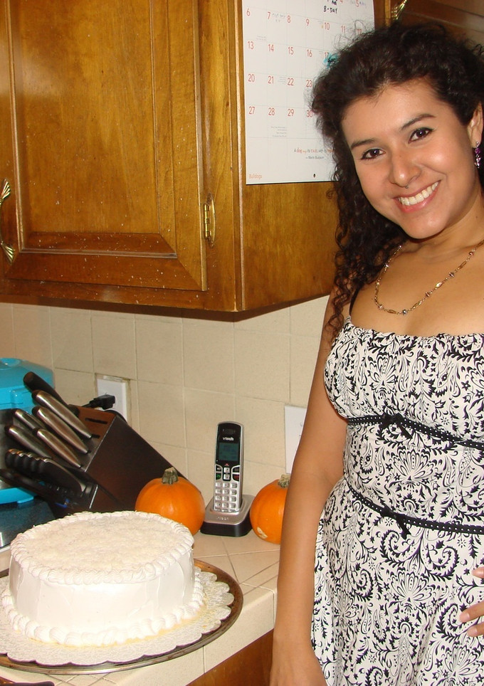 Una foto de Pastel de coco con piña