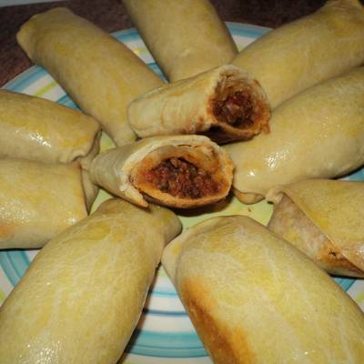 Chimichangas de carne molida