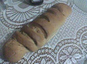 Una foto de Pan de manzana y nueces sin huevo 