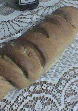Una foto de Pan de manzana y nueces sin huevo 