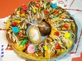 Rosca de pascua rellena