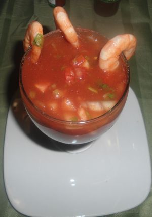 Una foto de Coctel de camarones tipo Guillermo