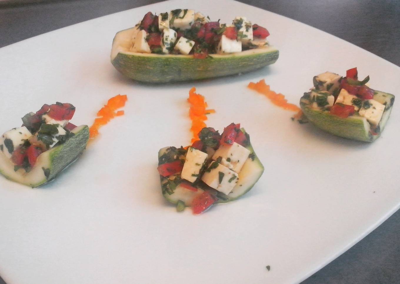 Calabacitas en vapor a la mexicana