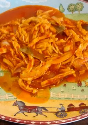 Una foto de Pollo en tinga