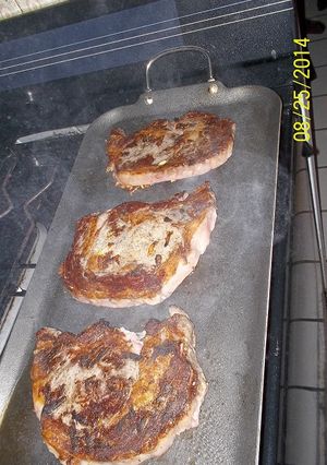 Una foto de Rib eye a la plancha