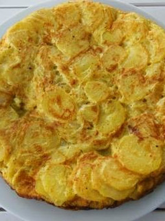 Una foto de Tortilla dulce de manzanas