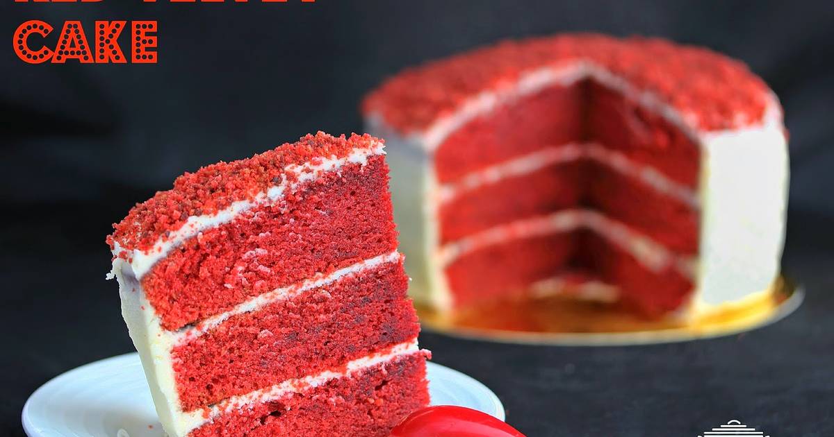 Tarta terciopelo rojo (red velvet cake) Receta de Las recetas de Masero-  Cookpad