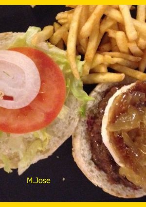 Una foto de Hamburguesa de buey