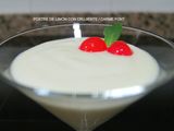 Postre de yogur y limón con crujiente