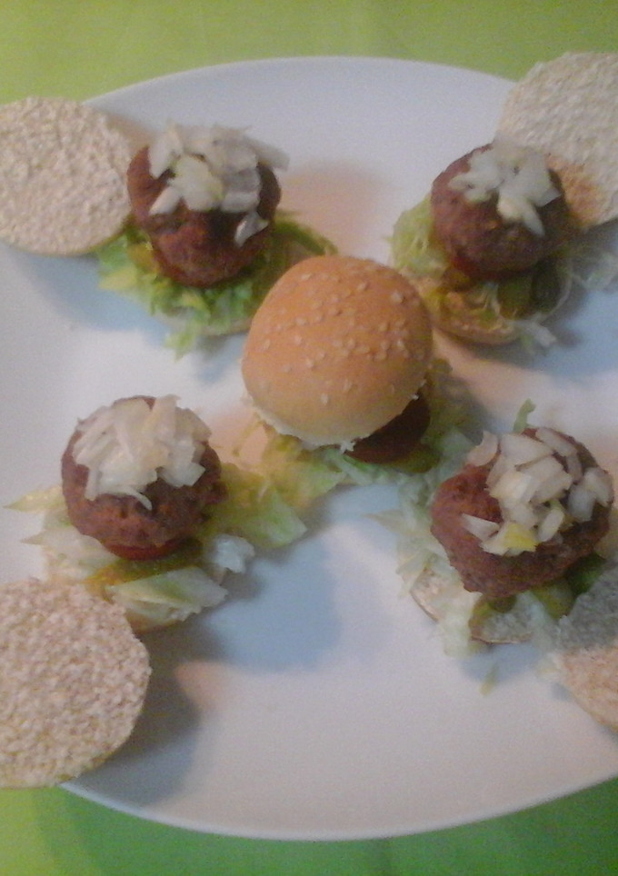 Una foto de Mini hamburguesas 