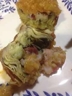 Una foto de Alcachofas rellenas en cookeo y tradicionales