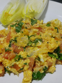 Una foto de Huevos revueltos especiales