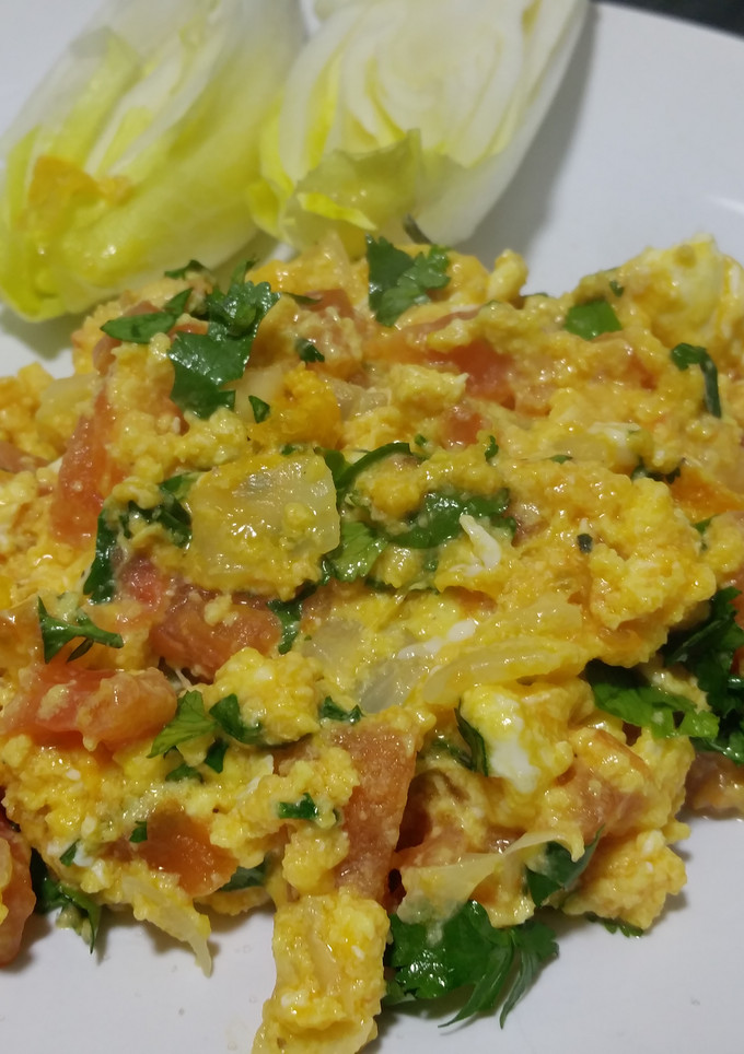 Una foto de Huevos revueltos especiales
