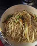 Pasta con flores de zucchini