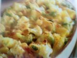 Macarrones con coliflor gratinados