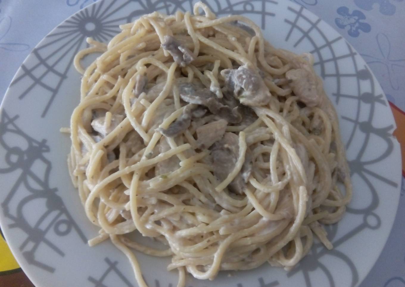 espaguetis carbonara "a mi manera"