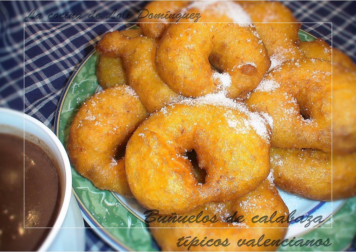 Buñuelos de calabaza típicos valencianos