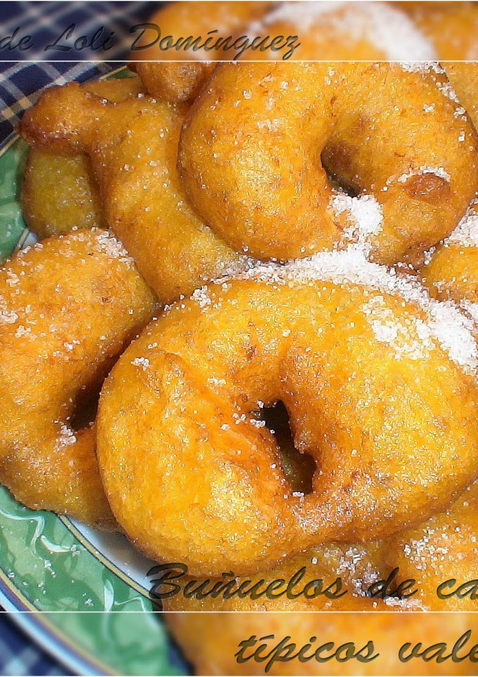 Una foto de Buñuelos de calabaza típicos valencianos