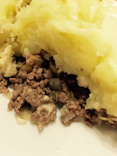 Foto principal de Pastel de carne con puré de patata y boniato