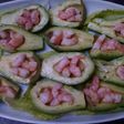 Aguacates rellenos de gambas