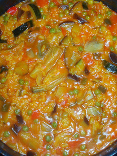 Una foto de Paella vegetariana