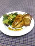 Suprema de pollo a la maracuya y Chips de papa