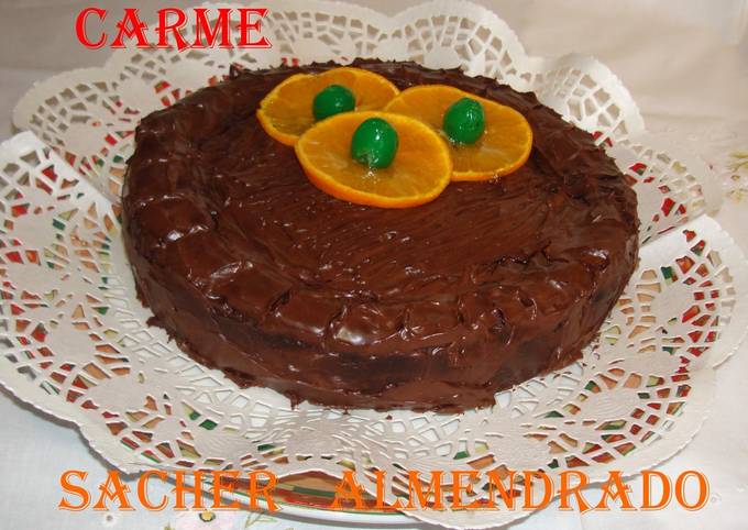 Sacher almendrado Receta de carme castillo- Cookpad