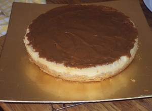 Una foto de Pay de queso con cajeta o dulce de leche