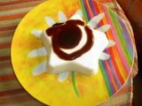 Estrella de queso con chocolate de avellanas
