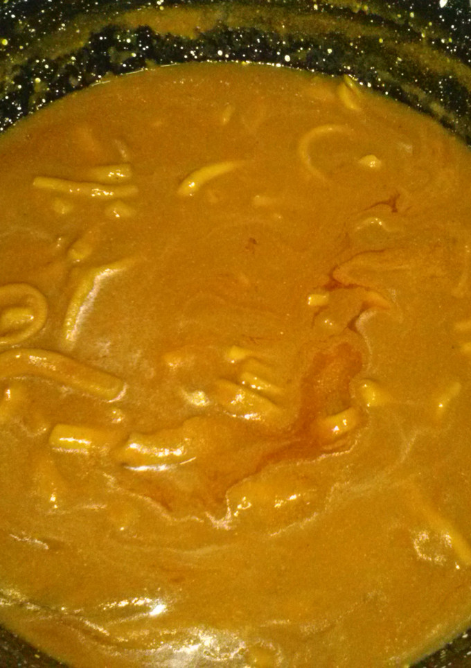 Una foto de Calamares al curry con cuscus