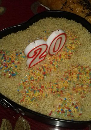 Una foto de Tarta de dos turrones