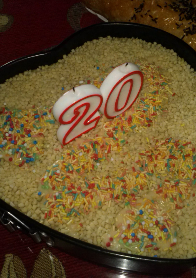Una foto de Tarta de dos turrones