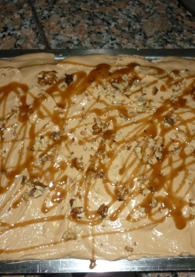 Una foto de Postre con mousse de dulce de leche