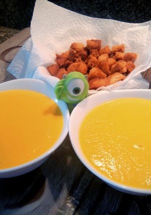 Una foto de Puré de calabaza