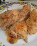 Pollo enharinado con tomate