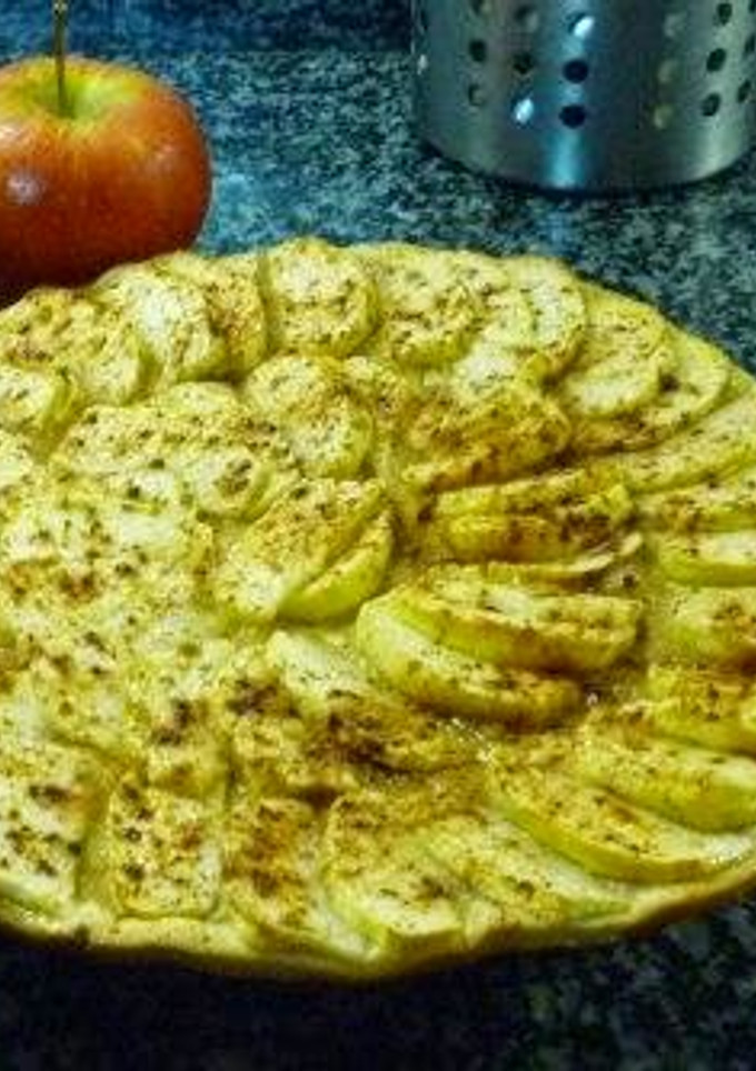 Una foto de Hojaldre de manzana con canela